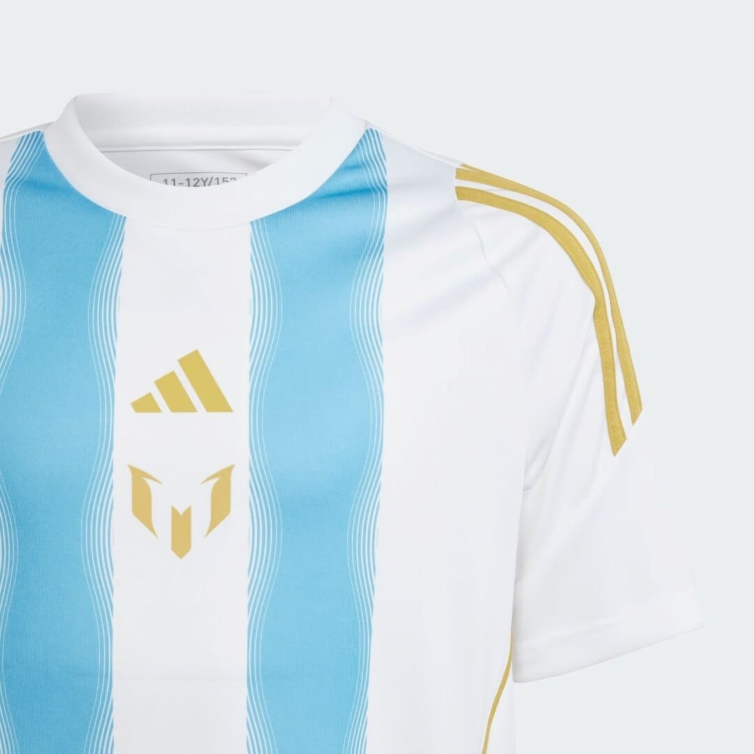 Jersey Adidas X Messi “Spark Gen10s” 2024/25 Torcedor Masculino - Branco/Azul Celeste