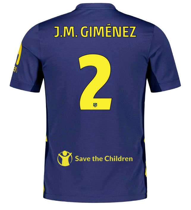 Jersey Atletico de Madrid 25/26 Away #2 J.M. Giménez