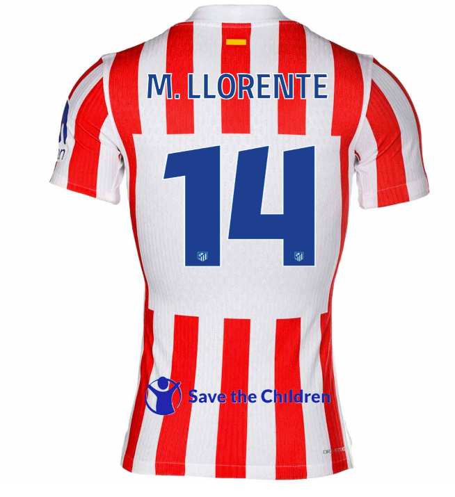Jersey Atletico de Madrid 25/26 Home #14 M. LLORENTE