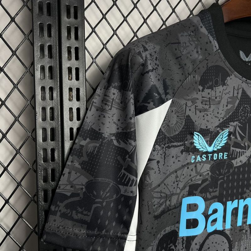 Jersey Bayer Leverkusen II 24/25 - Cinza e preto