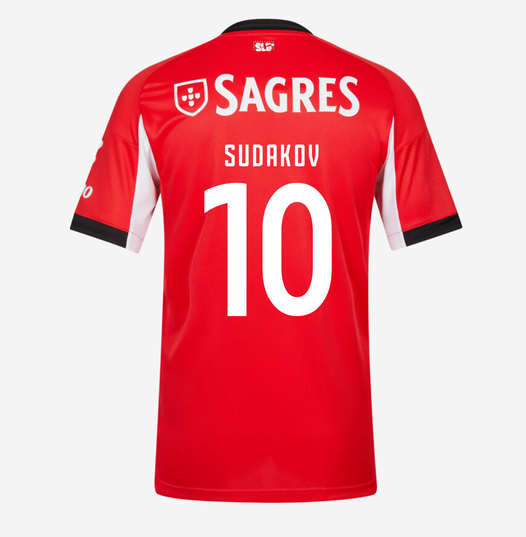 Jersey Benfica 25/26 Home #10 SUDAKOV