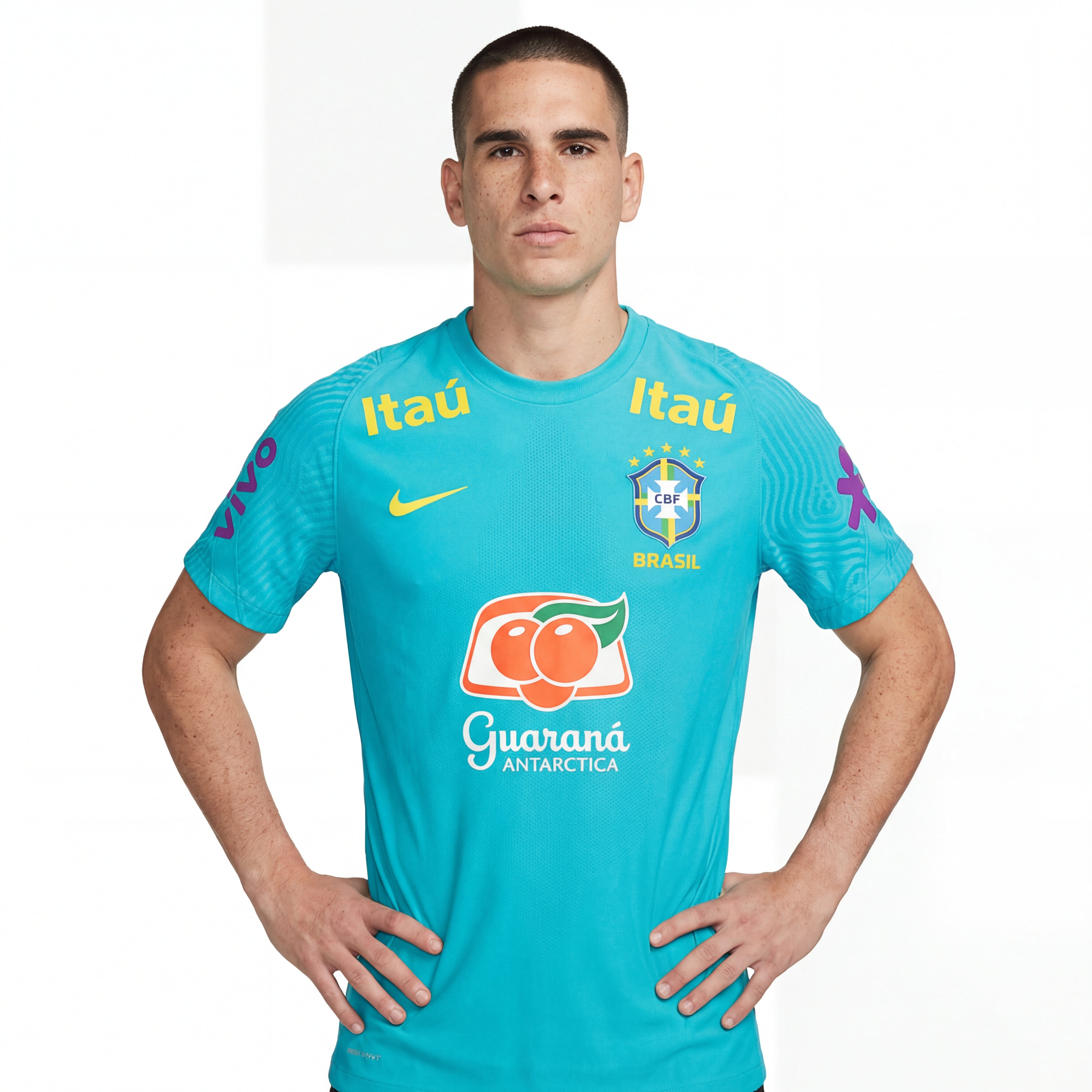 Jersey Brazil Training Nike - Blue