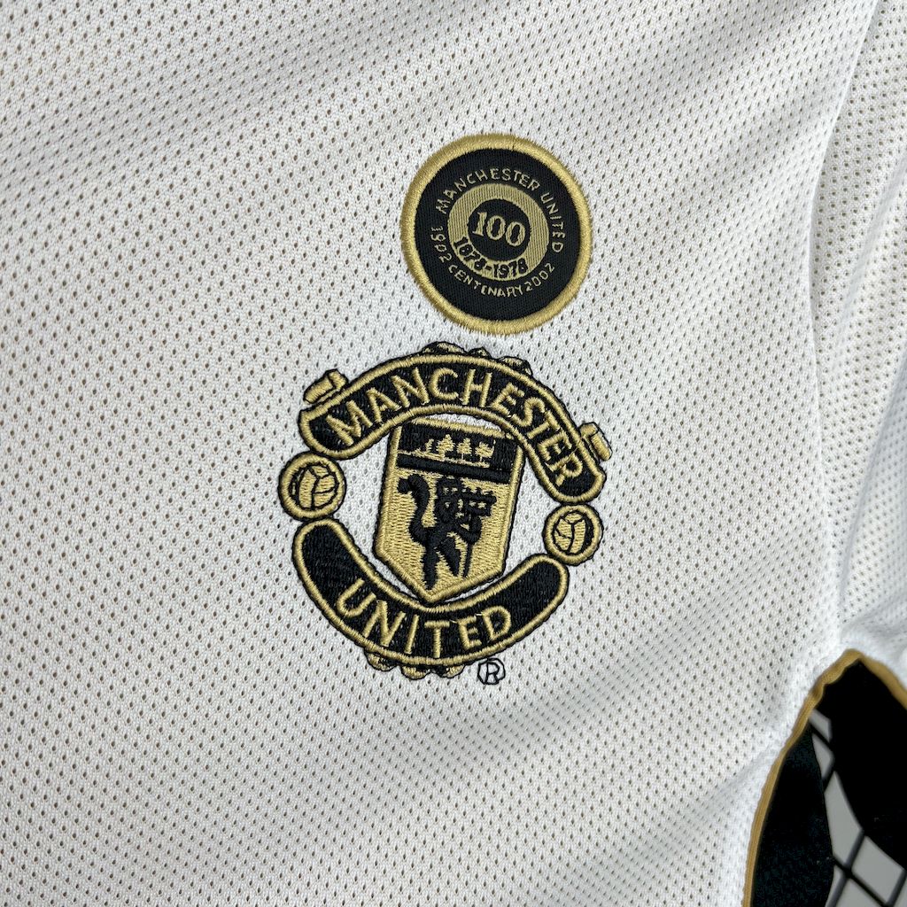 Jersey do Manchester United Retrô 2001/02 Centenary Reversible