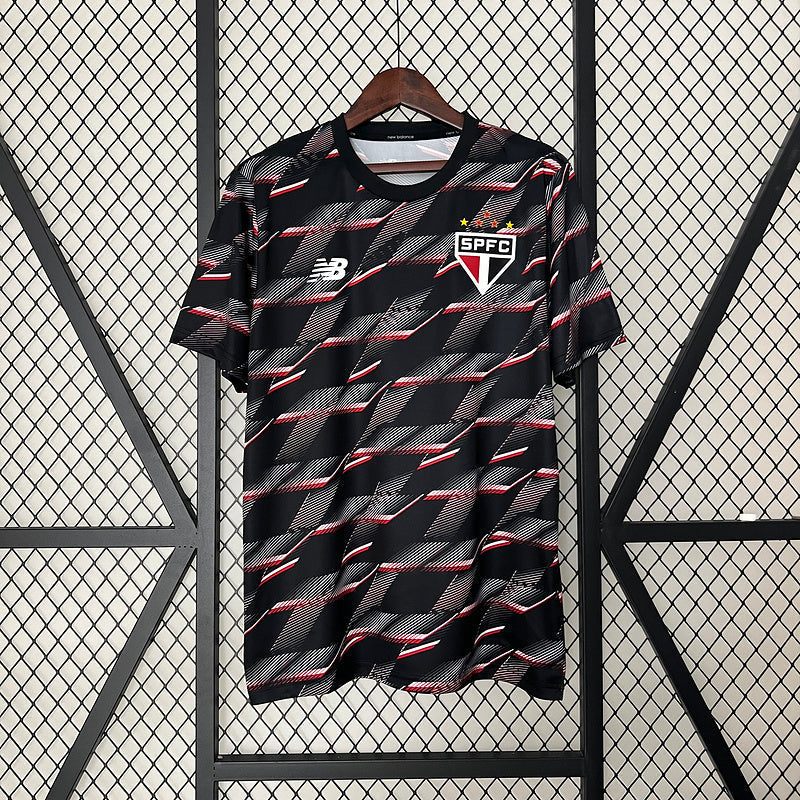 Jersey do São Paulo Pre Jogo 24/25 - Preto