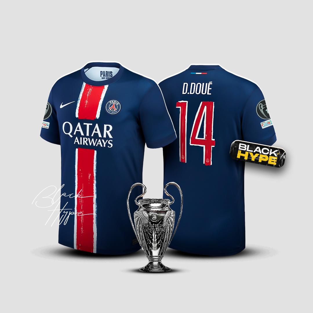 Jersey Doué PSG 24/25 Home - Champions League