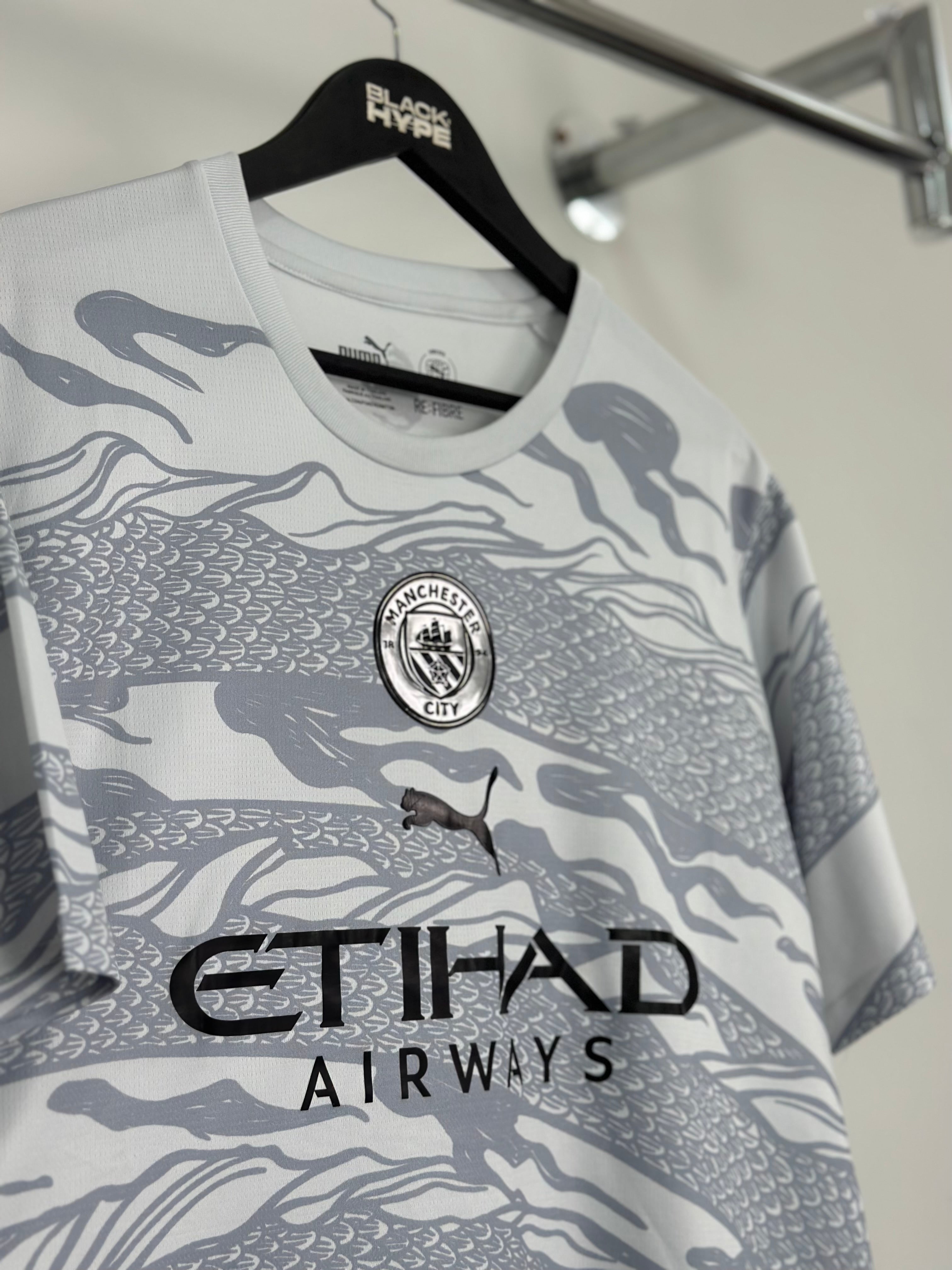 Jersey Manchester City “Ano do Dragão de Madeira” 24/25 s/n° Torcedor Masculina - Gray