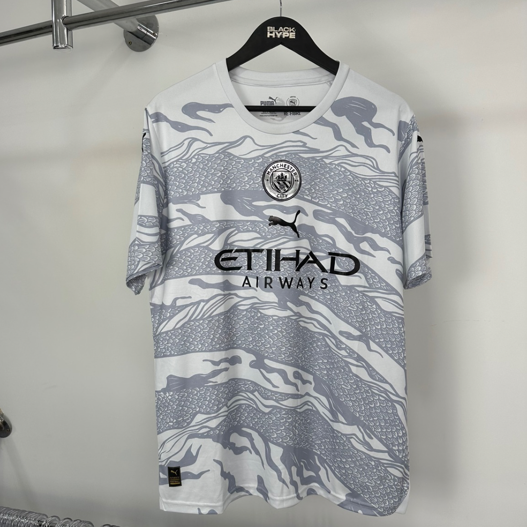 Jersey Manchester City “Ano do Dragão de Madeira” 24/25 s/n° Torcedor Masculina - Gray