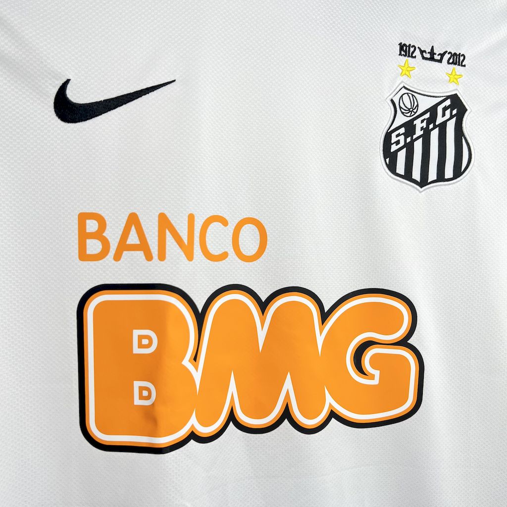 Jersey Santos Manga Longa Retrô 2011/12 Home