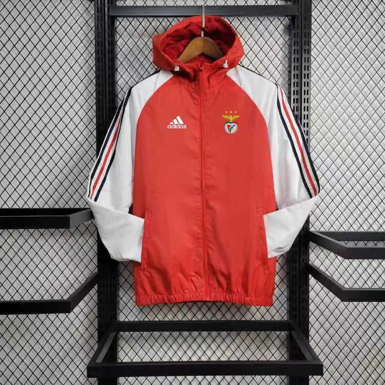 Windbreaker Benfica 24/25 - Branco e Vermelho