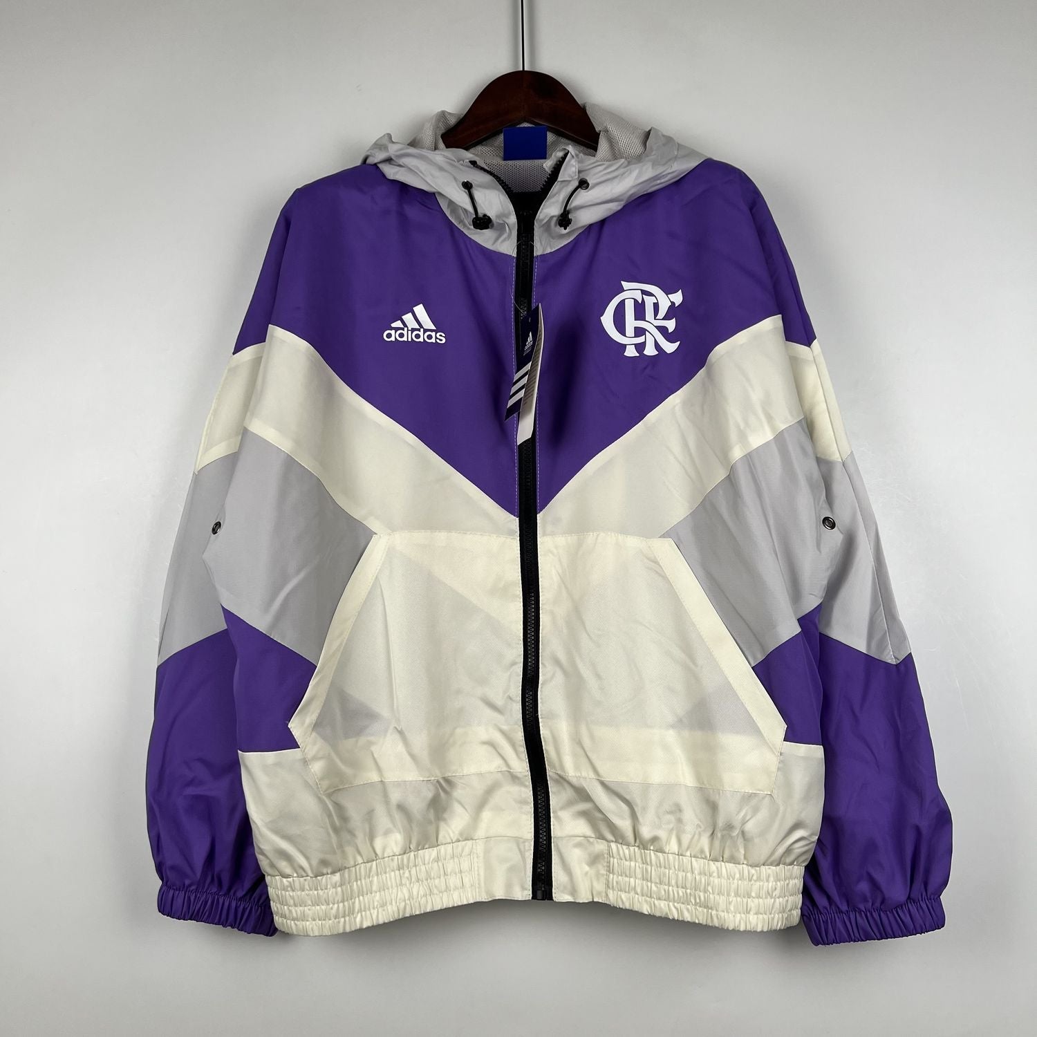 Windbreaker Flamengo - Roxo e Branco