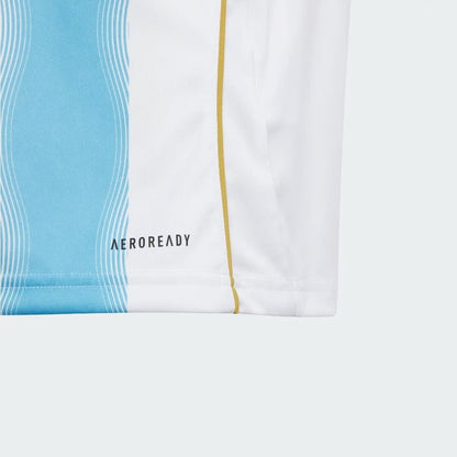 Jersey Adidas X Messi  “Spark Gen10s” 2024/25 Torcedor Masculino - Branco/Azul Celeste