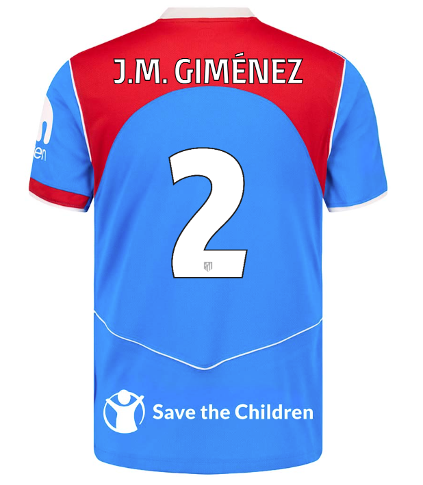 Jersey Atletico de Madrid 25/26 Third #2 J.M. Giménez