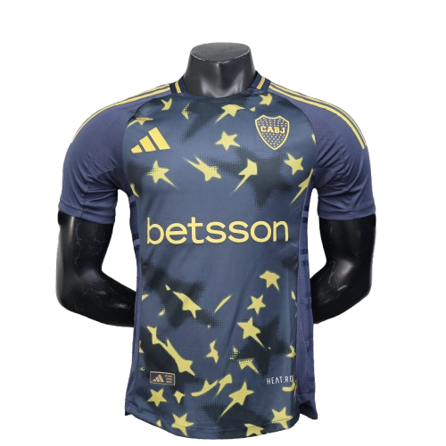 Jersey Boca Juniors 25/26 Player Third dark blue with yellow star lightning Betsson adidas