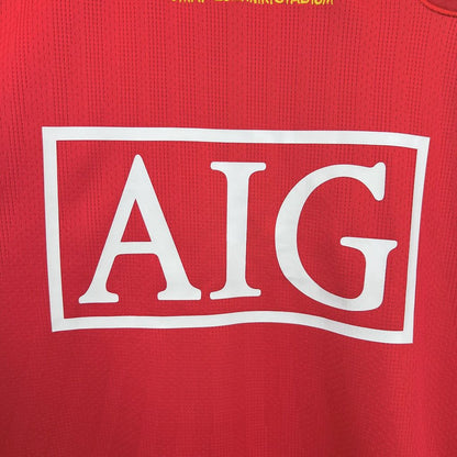 Jersey do Manchester United Manga Longa Retrô 2007/08 Home UCL