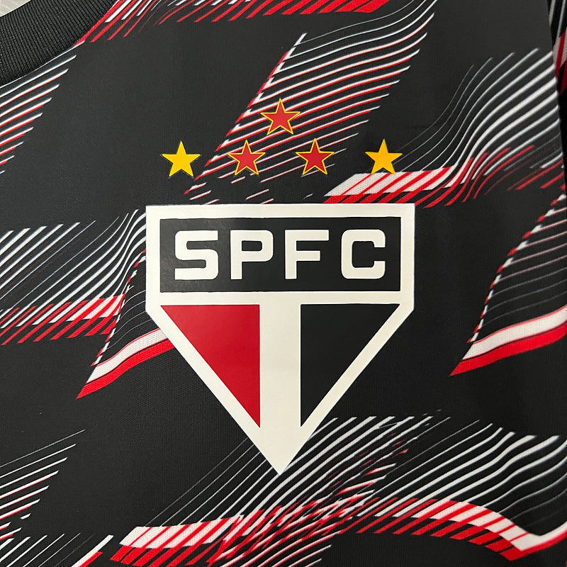 Jersey do São Paulo Pre Jogo 24/25 - Preto