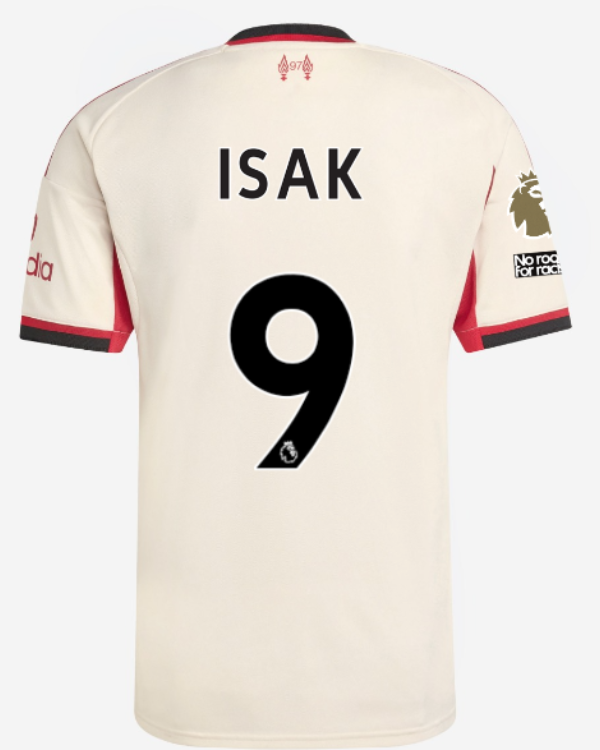 Jersey Liverpool 25/26 Away #9 ISAK