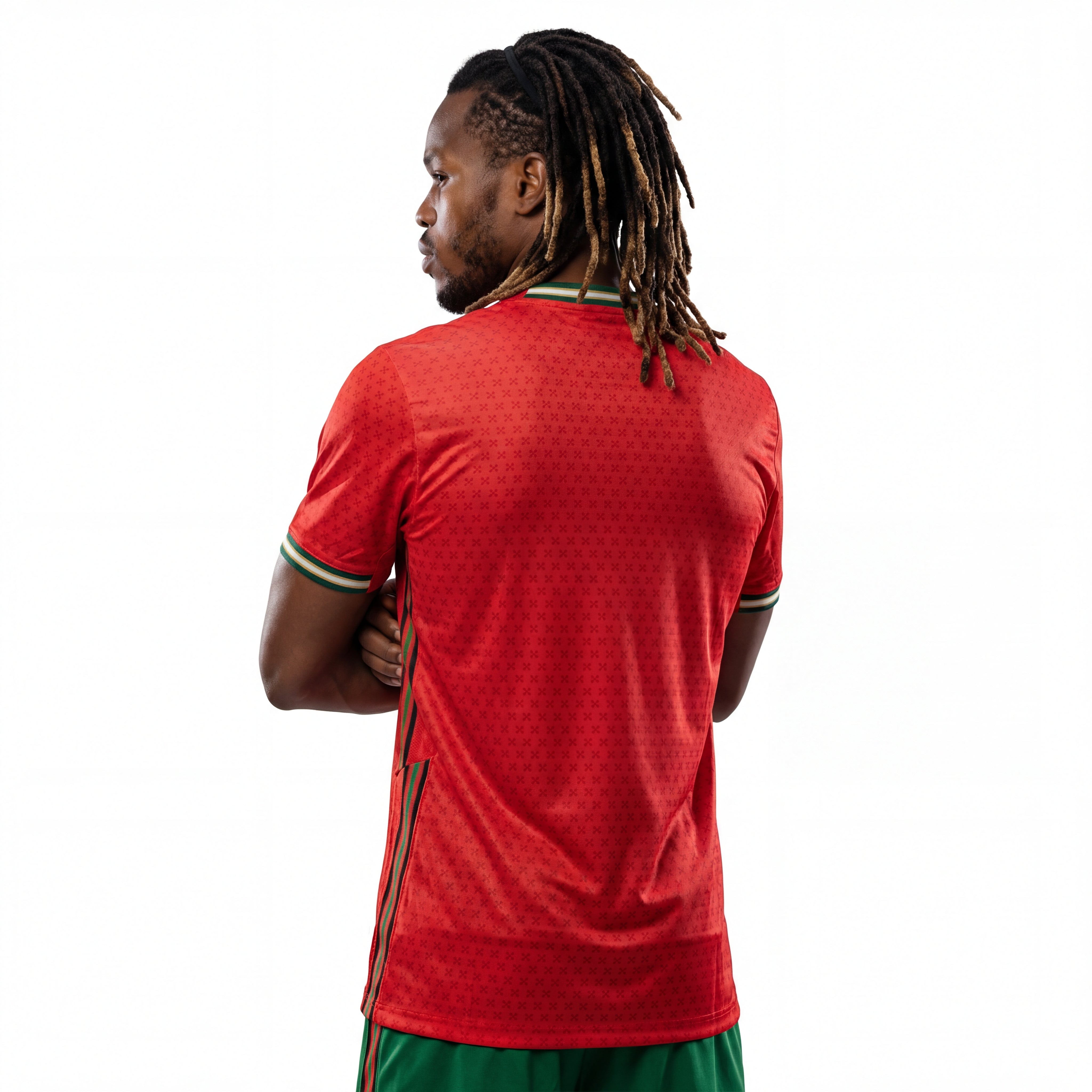 Portugal 25/26 player home jersey red with green white trim