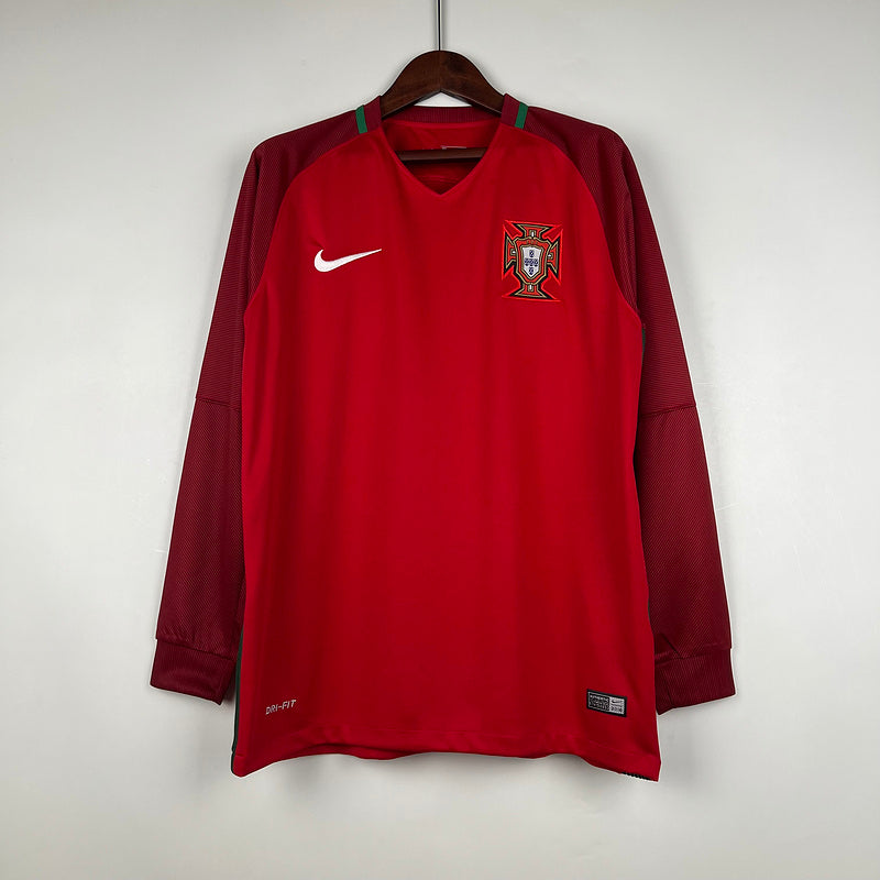 Jersey Portugal Retro 2016 Longsleeve Red