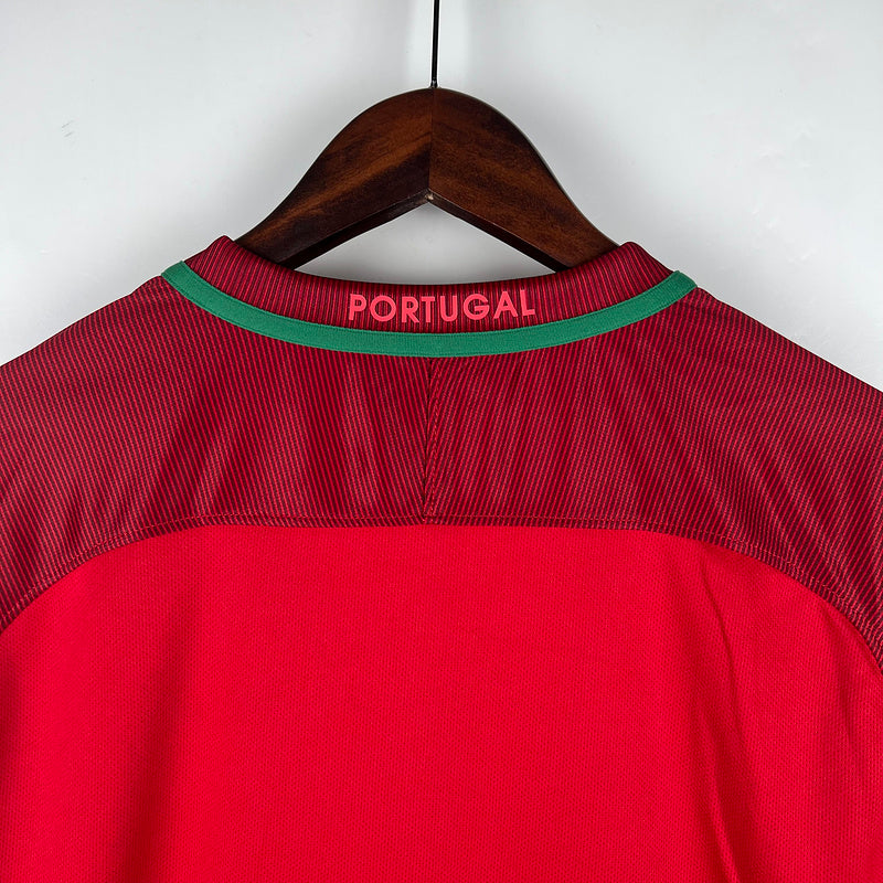 Jersey Portugal Retro 2016 Longsleeve Red