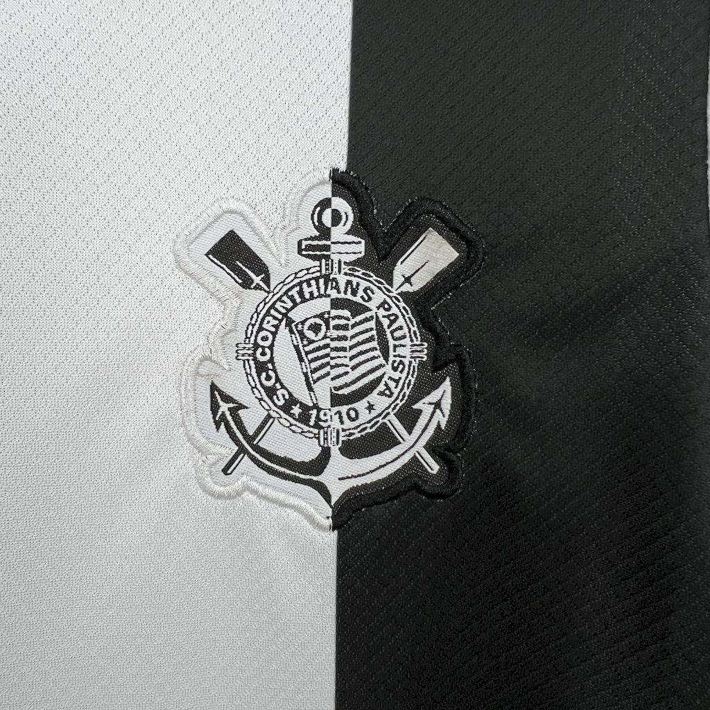 Kids Corinthians 24/25 Third - Preto e Branco